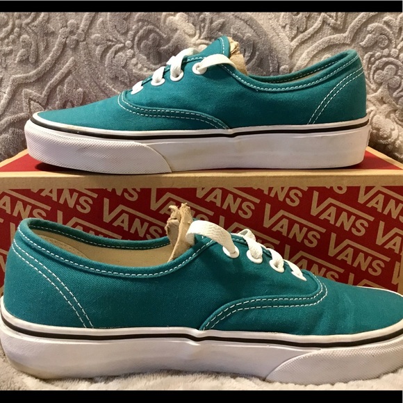 all teal vans